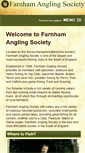 Mobile Screenshot of farnhamanglingsociety.com
